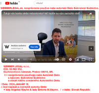 Publikovaná Žaloba, proti: